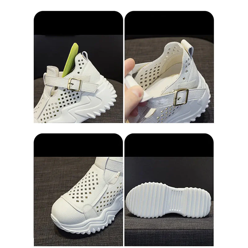 Atmungsaktive Sommer-Schuhe für Damen mit dicken Sohlen R&B R&B - Image 6