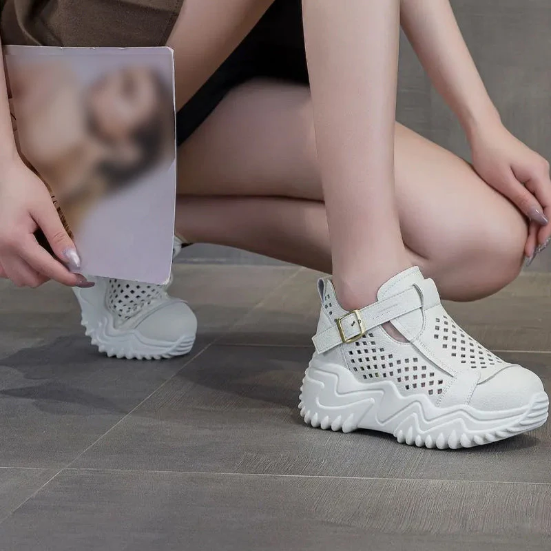 Atmungsaktive Sommer-Schuhe für Damen mit dicken Sohlen R&B R&B - Image 7