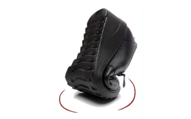 Bequeme Keilabsatzschuhe aus Leder mit dicker Sohle R&B R&B - Image 4