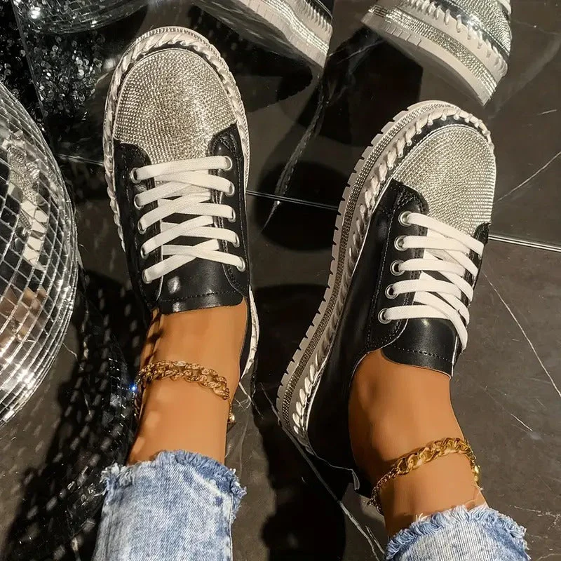 bequeme orthopädische Sneakers mit Pailletten R&B R&B - Image 3