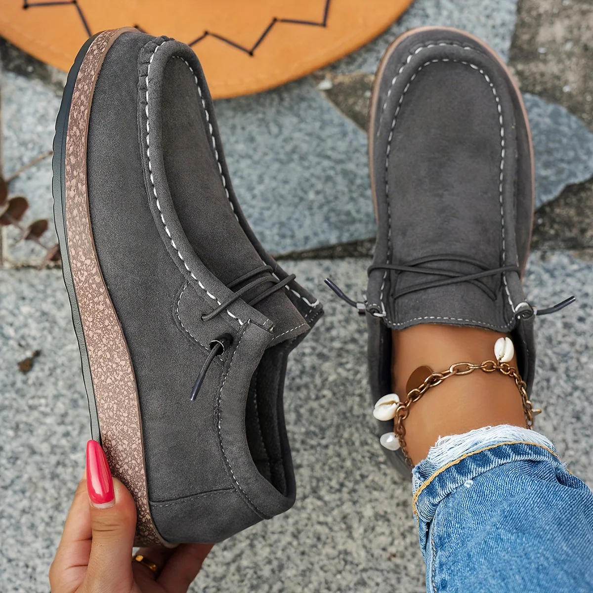 Bequeme und leichte Damen-Sneaker ohne Schnürsenkel R&B R&B - Image 12