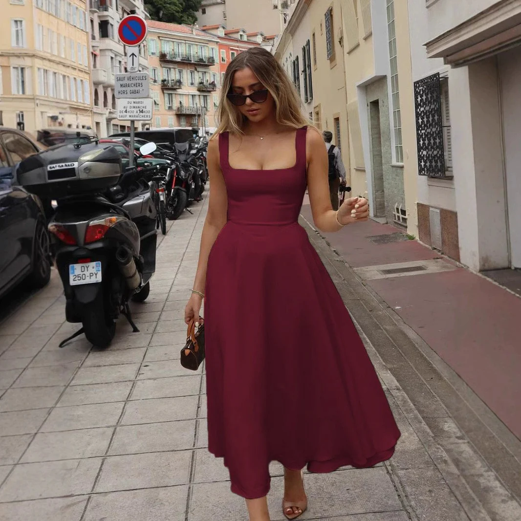 Maxikleid A-Linie mit quadratischem Ausschnitt - Image 10