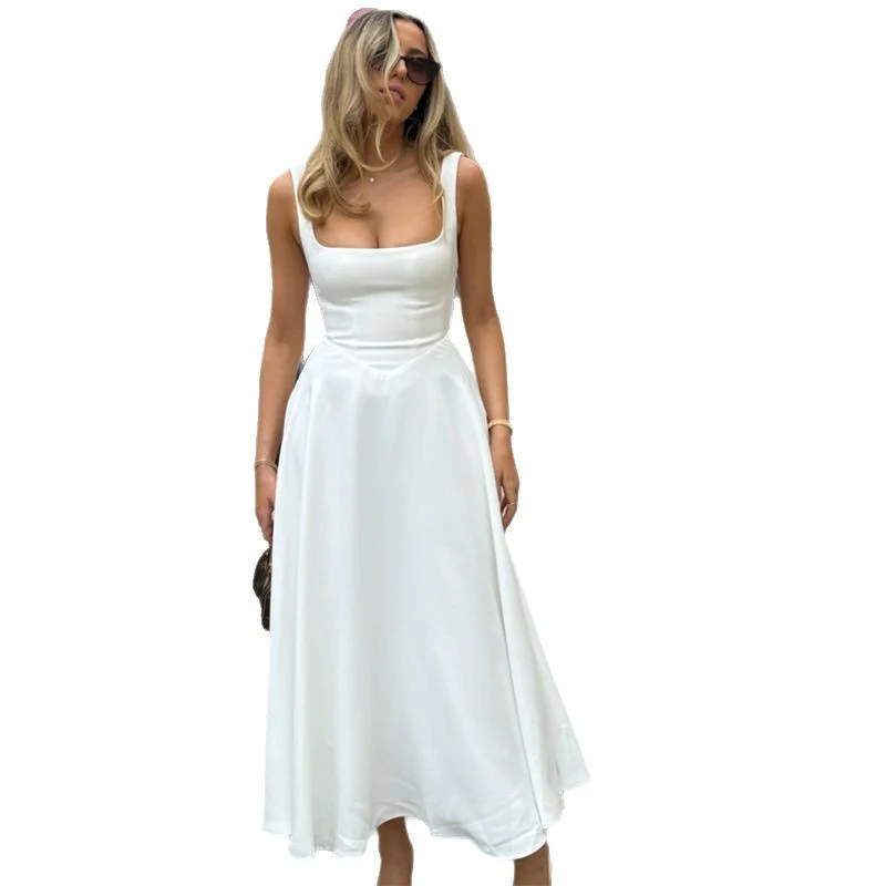 Maxikleid A-Linie mit quadratischem Ausschnitt - Image 5