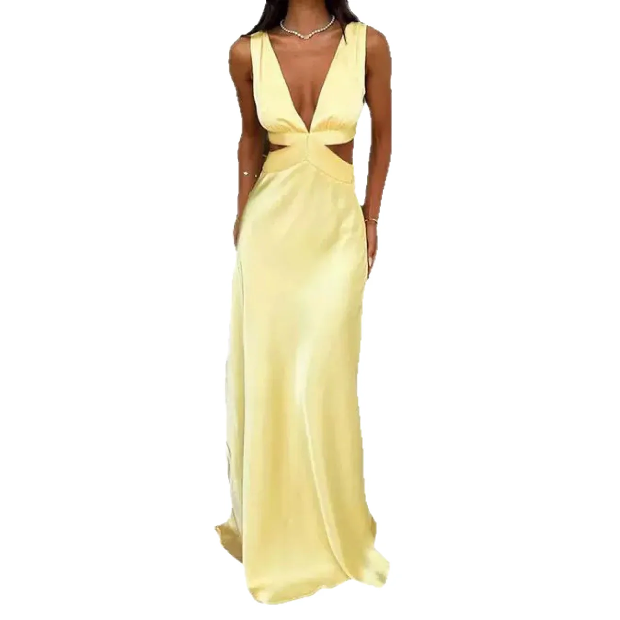 Damen Abendkleid mit tiefem V-Ausschnitt und raffinierten Cut-Out-Details R&B - Image 5