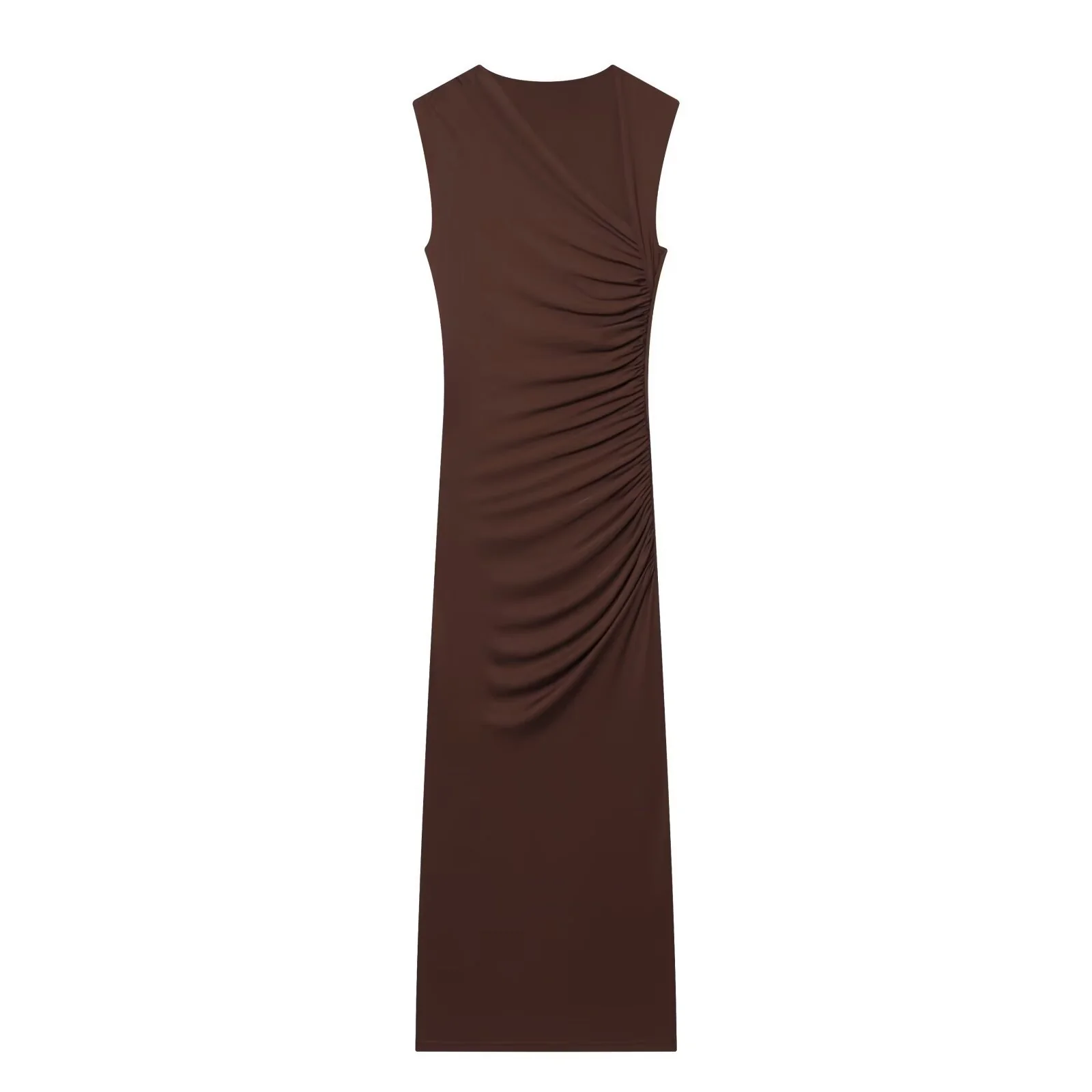 Damen ärmelloses Maxikleid mit raffinierten Rüschendetails und elegantem Schnitt R&B - Image 6