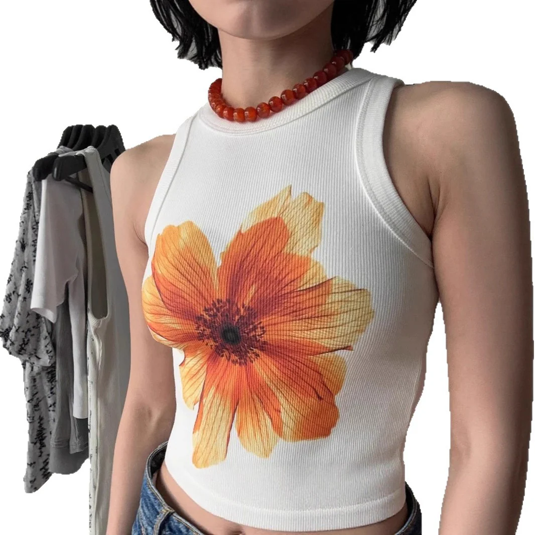 Damen ärmelloses Oberteil mit floralem Stickdesign R&B - Image 5