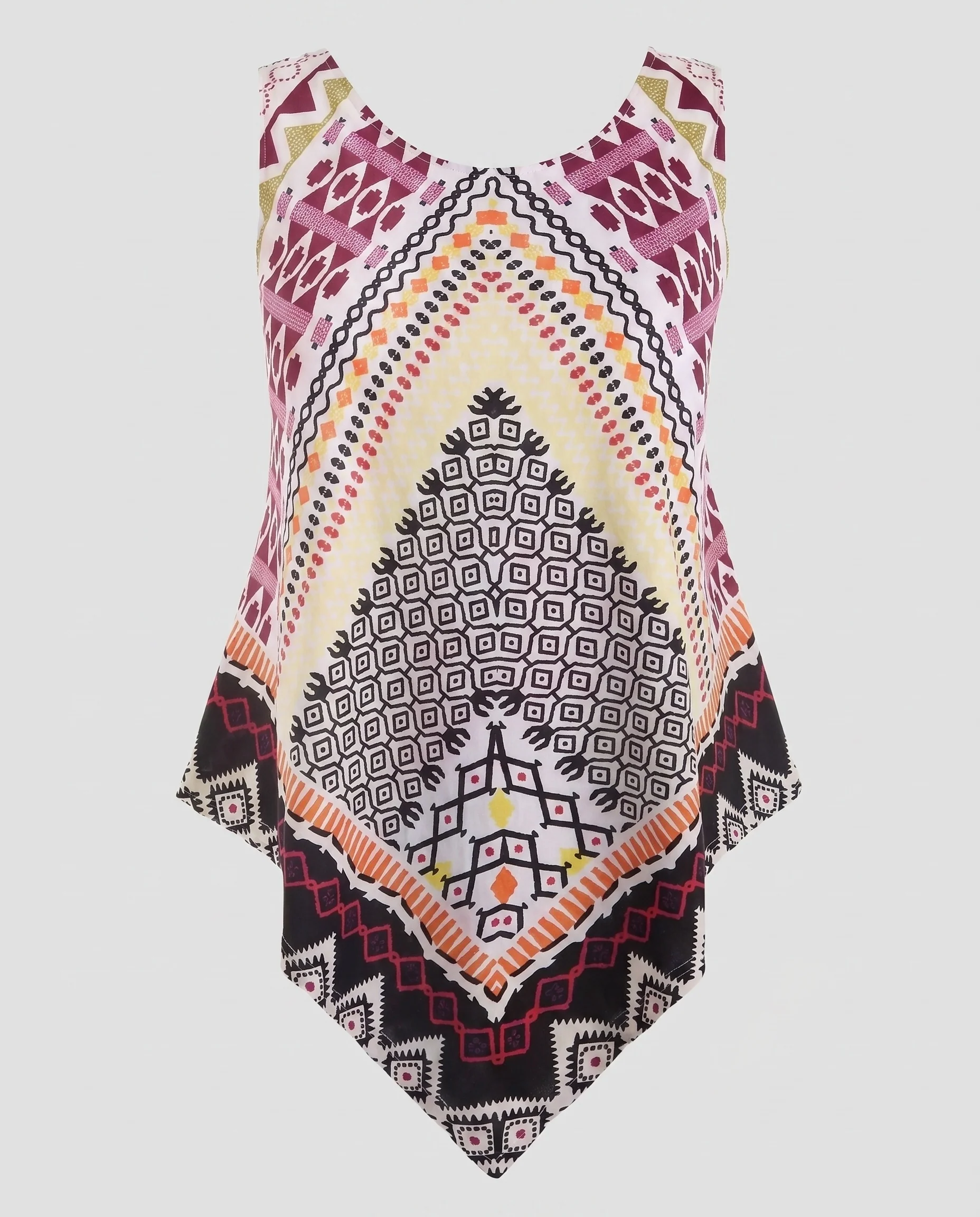 Damen asymmetrisches Blusentop mit kreativen Mustern R&B - Image 5