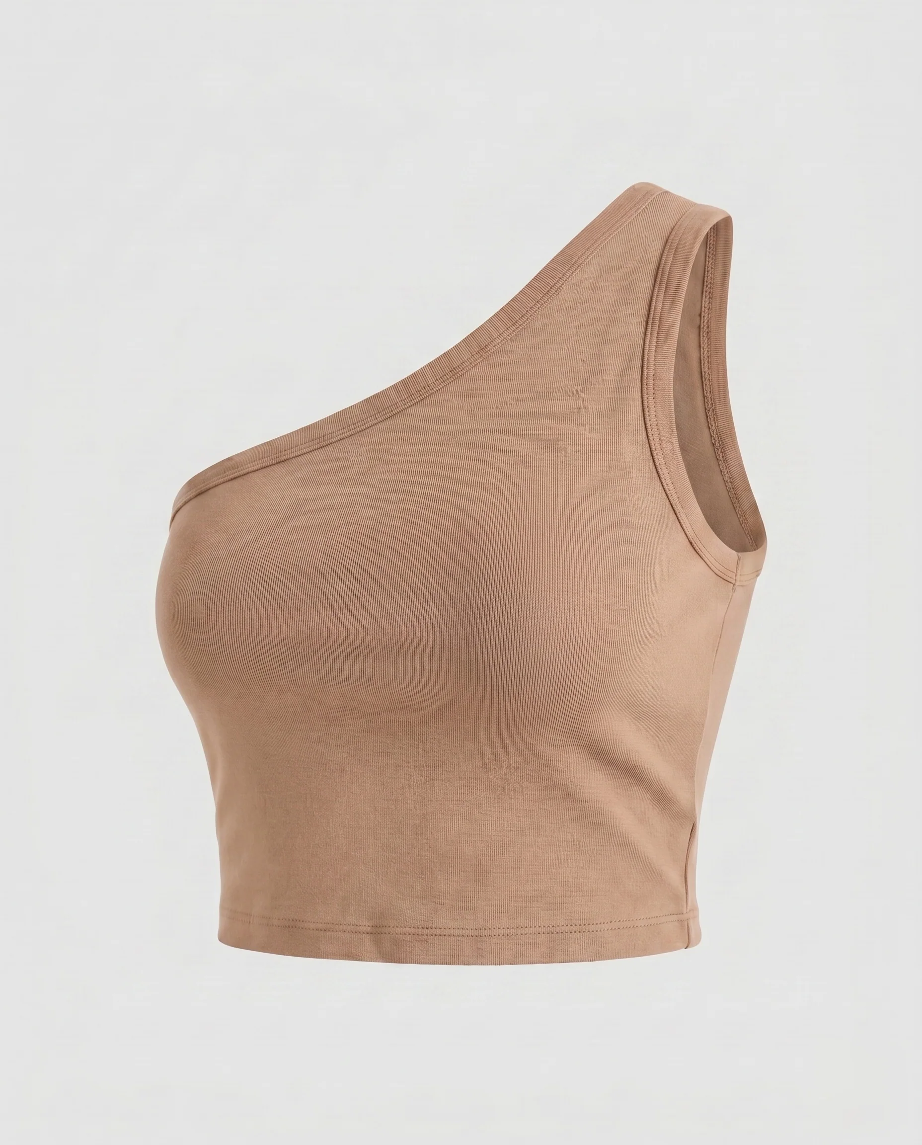 Damen asymmetrisches Crop-Top aus hochwertigem Baumwollmaterial - Image 6