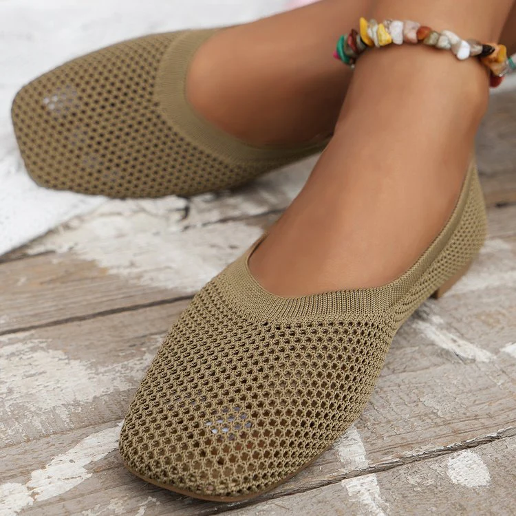 Damen atmungsaktive Flatschuhe mit luftiger Struktur R&B - Image 8