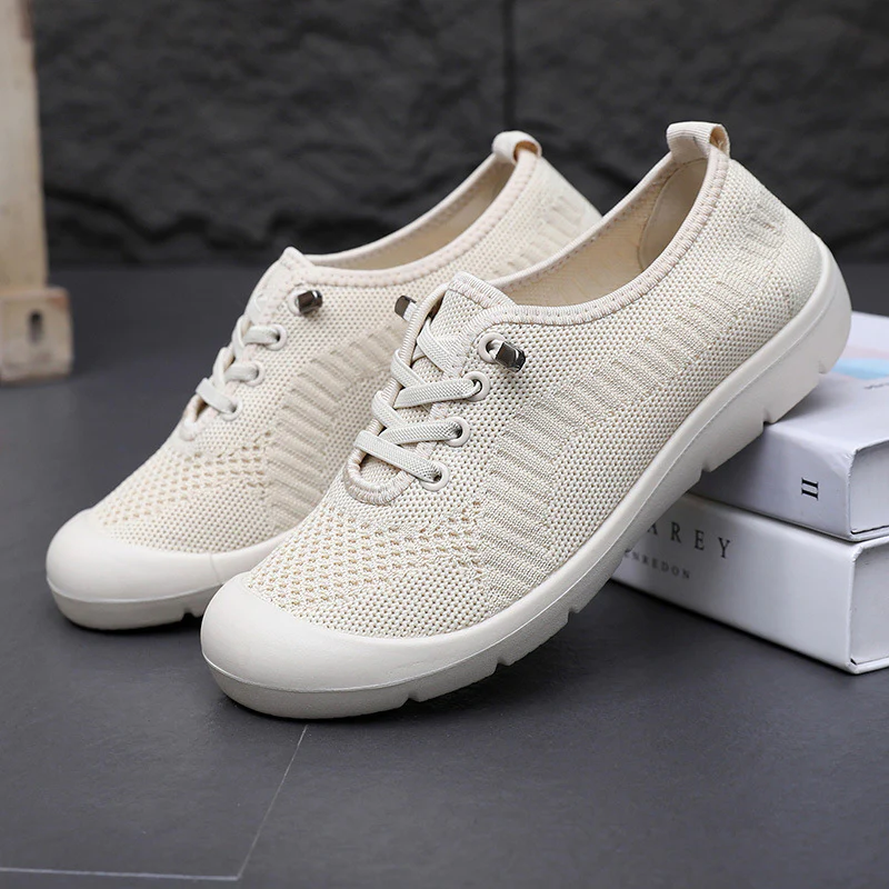 Damen Atmungsaktive Lace-Up Sneakers mit flexiblem Fußbett Heidi-Mode - Image 7