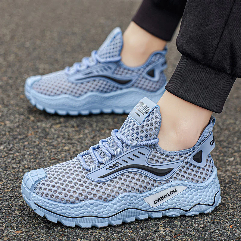 Damen Atmungsaktive Mesh-Sneakers mit stoßdämpfendem Sohlenprofil und rutschfester Gummisohle R&B - Image 3