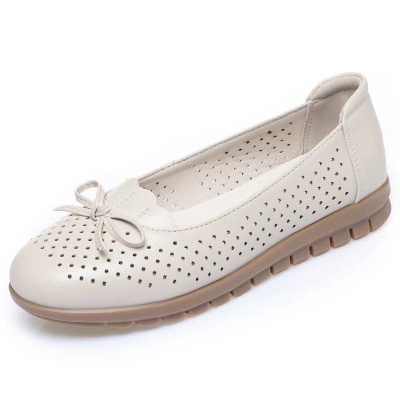 Damen Atmungsaktive Mokassins mit dekorativem Lochdesign und bequemer Sohle R&B - Image 5