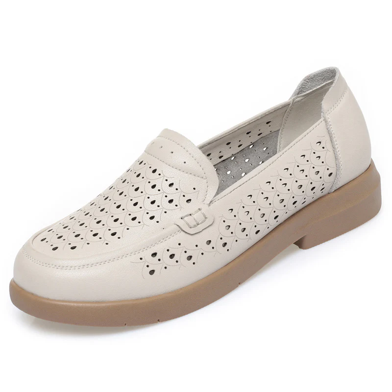 Damen atmungsaktive Mokassins mit eleganten Perforationen R&B - Image 6