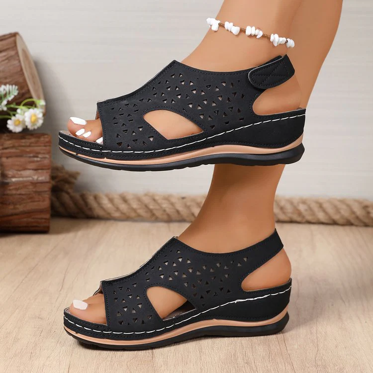 Damen Atmungsaktive Sandalen mit elegantem Cut-Out-Design und anatomischem Fußbett R&B - Image 6