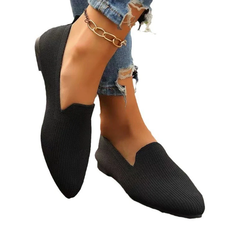 Damen Atmungsaktive Slip-On Ballerinas mit elastischem Obermaterial und flexiblem Fußbett R&B - Image 5