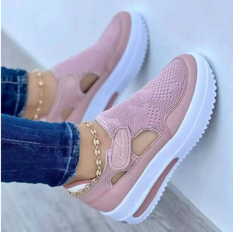 Damen Atmungsaktive Slip-On Freizeitschuhe mit elastischem Einschlupf und rutschfester Sohle R&B - Image 6