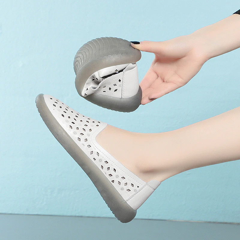 Damen Atmungsaktive Slip-On Schuhe mit modischem Lochdesign R&B - Image 2