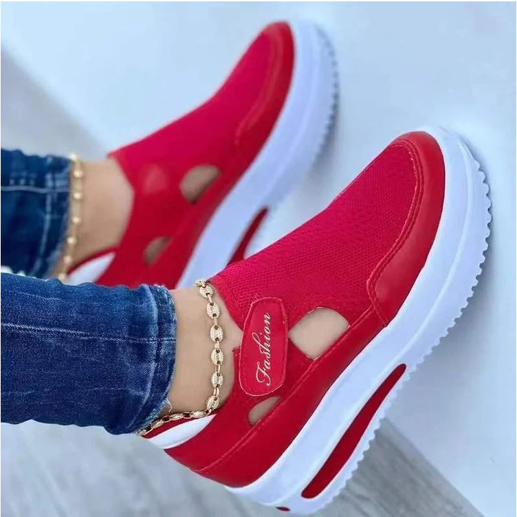 Damen Atmungsaktive Slip-On Sneakers mit flexiblem Design und gepolsterter Sohle R&B - Image 4