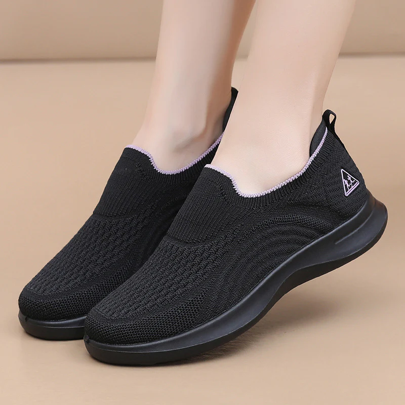 Damen Atmungsaktive Slip-On Sneakers mit flexiblem Fußbett Heidi-Mode - Image 3