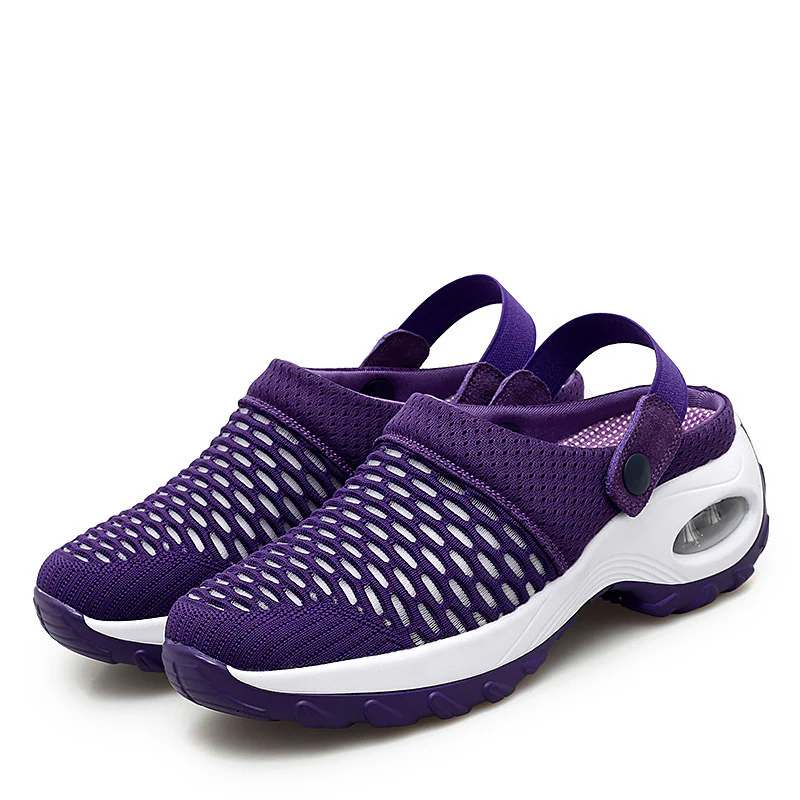 Damen atmungsaktive Slip-On Sneakers mit modischem Mesh-Design R&B - Image 9