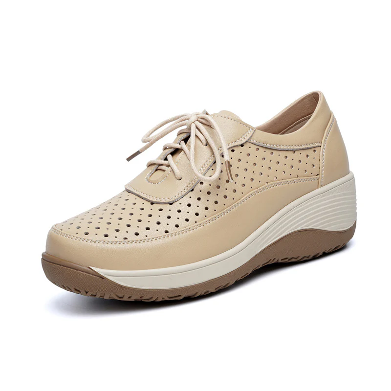 Damen Atmungsaktive Sneaker mit perforiertem Obermaterial und ergonomischem Fußbett R&B - Image 4