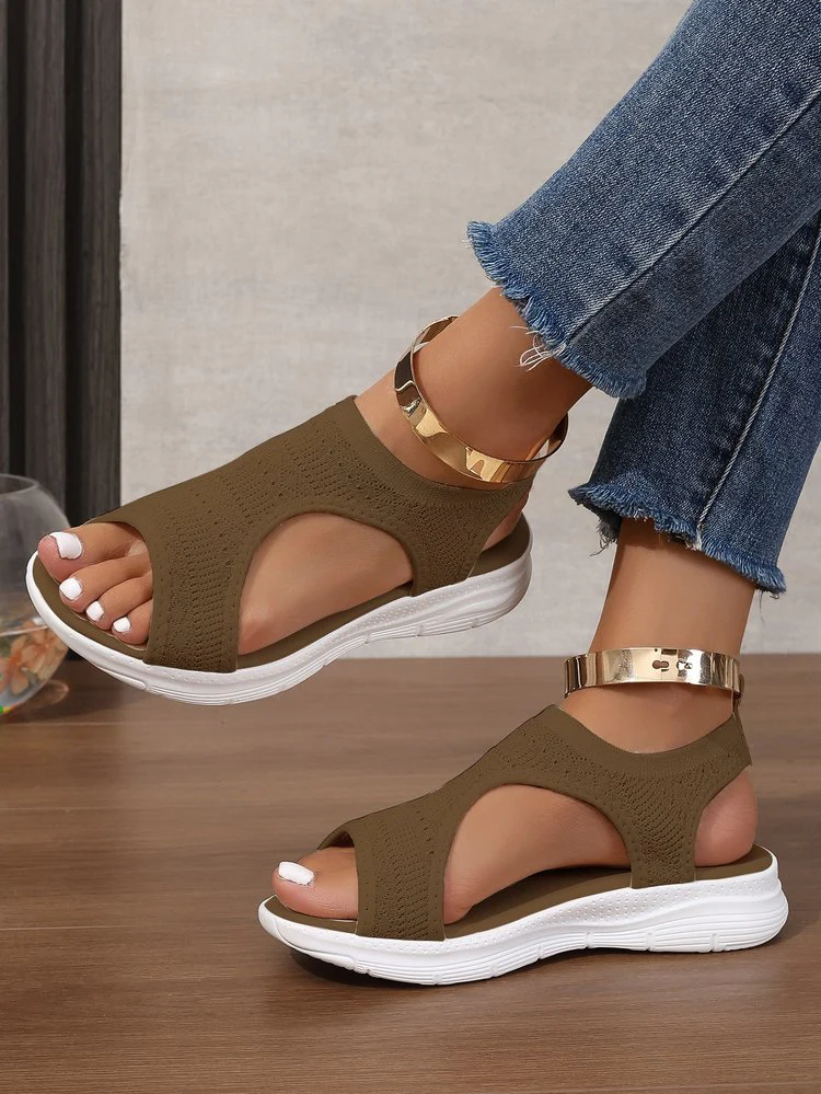 Damen Atmungsaktive Sport-Sandalen mit elastischem Obermaterial und rutschfester Sohle R&B - Image 8