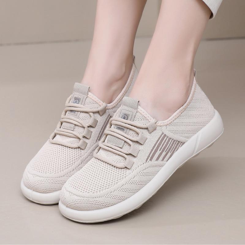 Damen Atmungsaktive Sport-Sneakers mit elastischer Schnürung und flexibler Sohle Heidi-Mode - Image 2