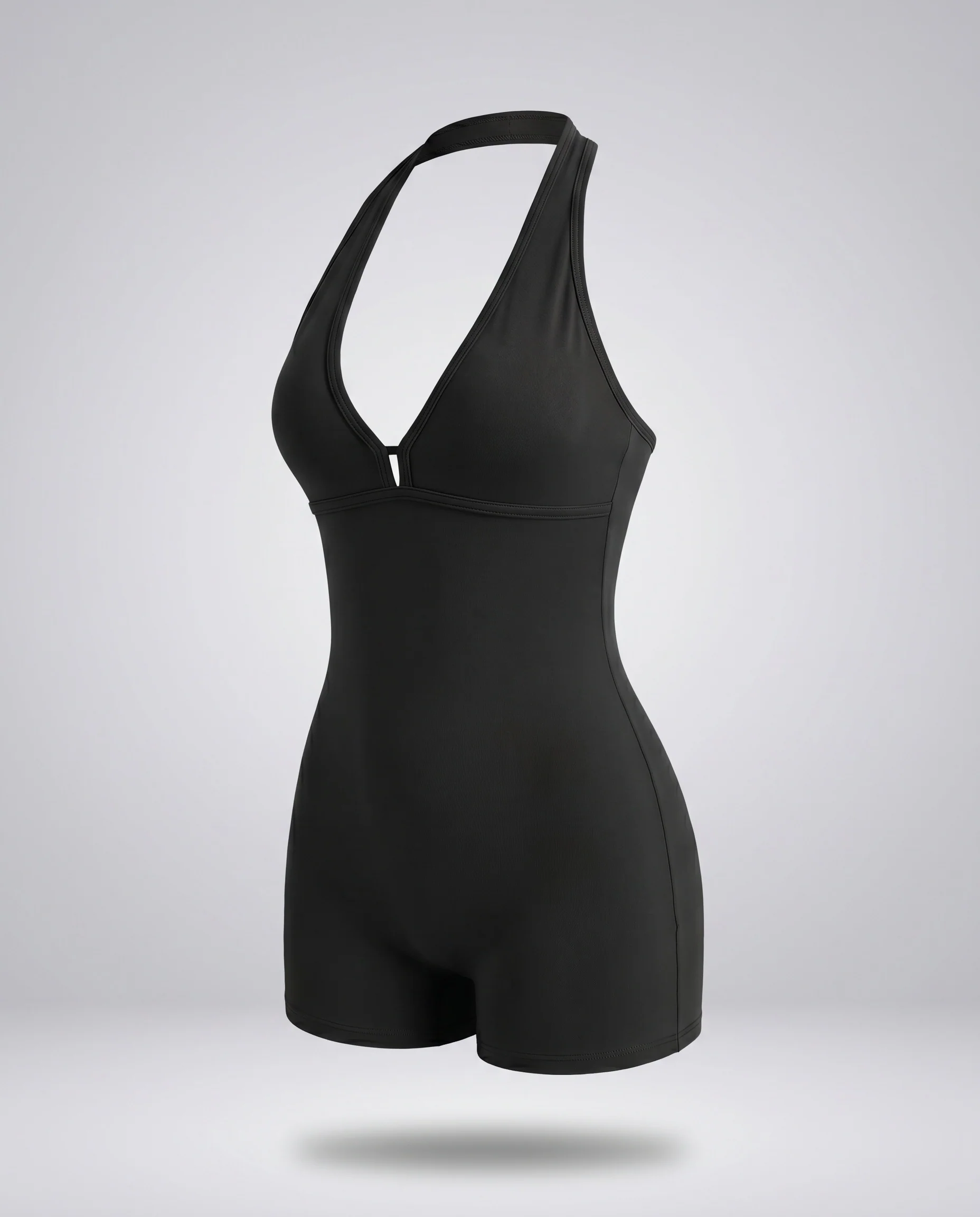 Damen Badeanzug mit tiefem V-Ausschnitt und figurbetontem Schnitt R&B - Image 7