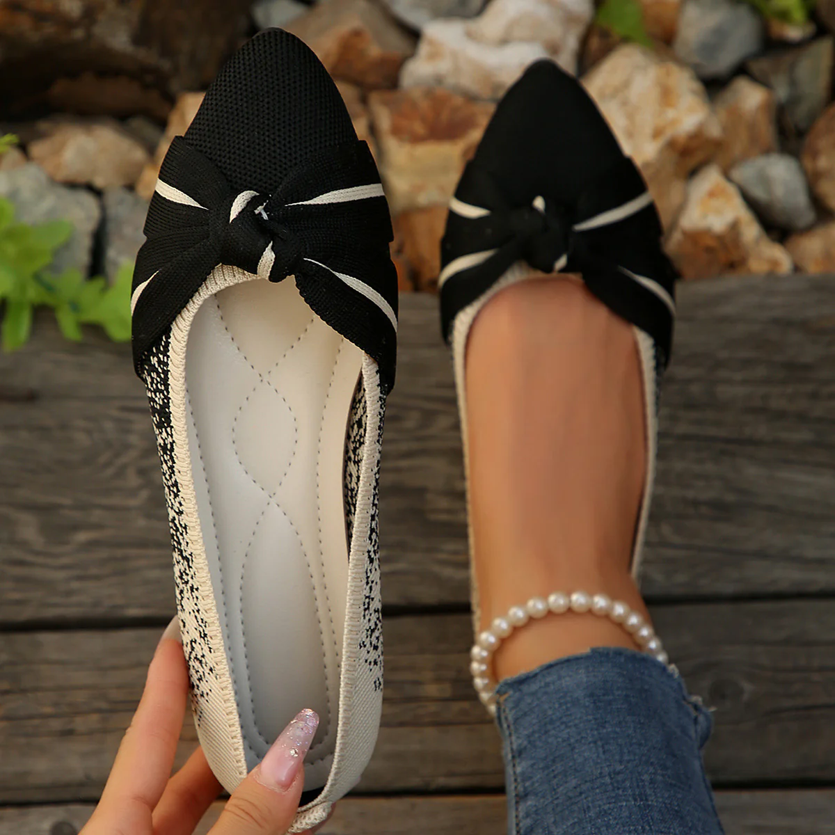 Damen Ballerina mit elegantem Schleifen-Design R&B - Image 7