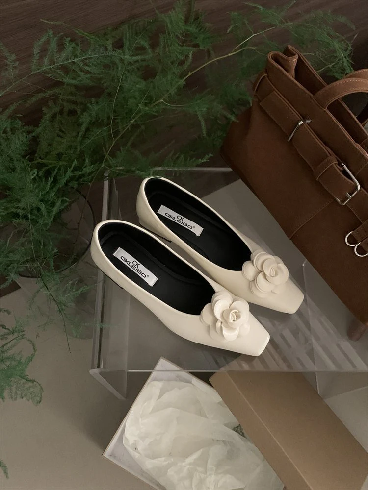 Damen Ballerina-Pumps mit dekorativem Blumendetail R&B - Image 8