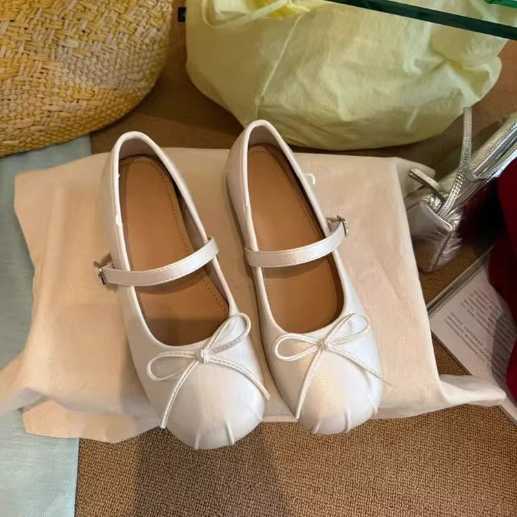 Damen Ballerina-Schuhe mit dekorativem Riemchen und komfortablem Fußbett R&B - Image 3