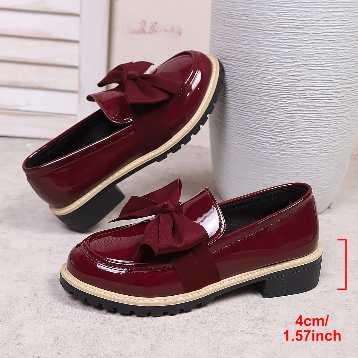 Damen Ballerina-Schuhe mit dekorativen Schleifen und rutschfester Sohle R&B - Image 10