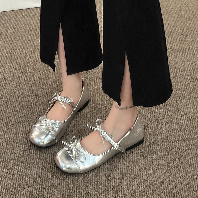 Damen Ballerina-Schuhe mit verspieltem Riemchen und elastischer Passform R&B - Image 3