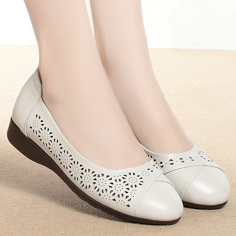 Damen Ballerinas mit atmungsaktivem Lochmuster und flexibler Sohle R&B - Image 3
