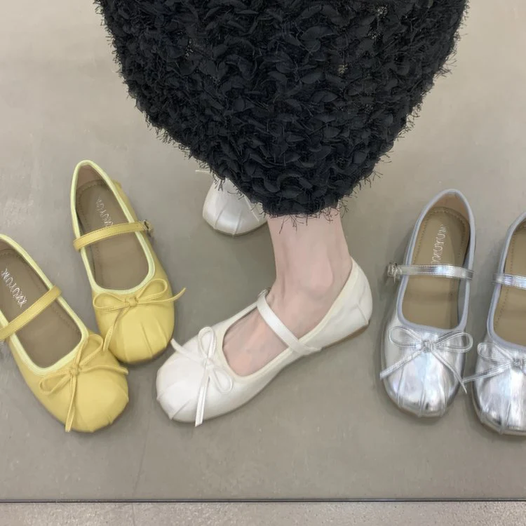 Damen Ballerinas mit dekorativem Riemchen und bequemem Fußbett R&B - Image 4