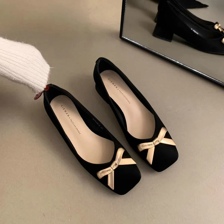 Damen Ballerinas mit dekorativem Schleifenakzent und bequemer Innensohle R&B - Image 2