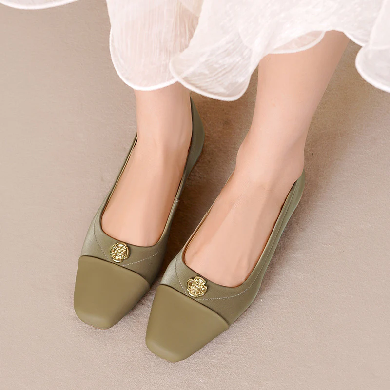Damen Ballerinas mit elegante Spitze und modischer Verzierungsdetails R&B - Image 4