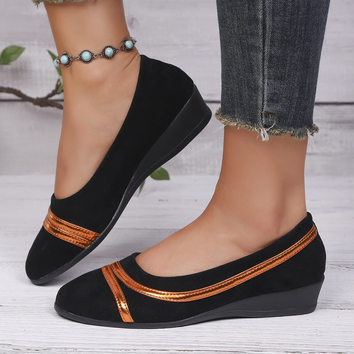 Damen Ballerinas mit elegantem Akzent und komfortabler Sohle R&B - Image 3