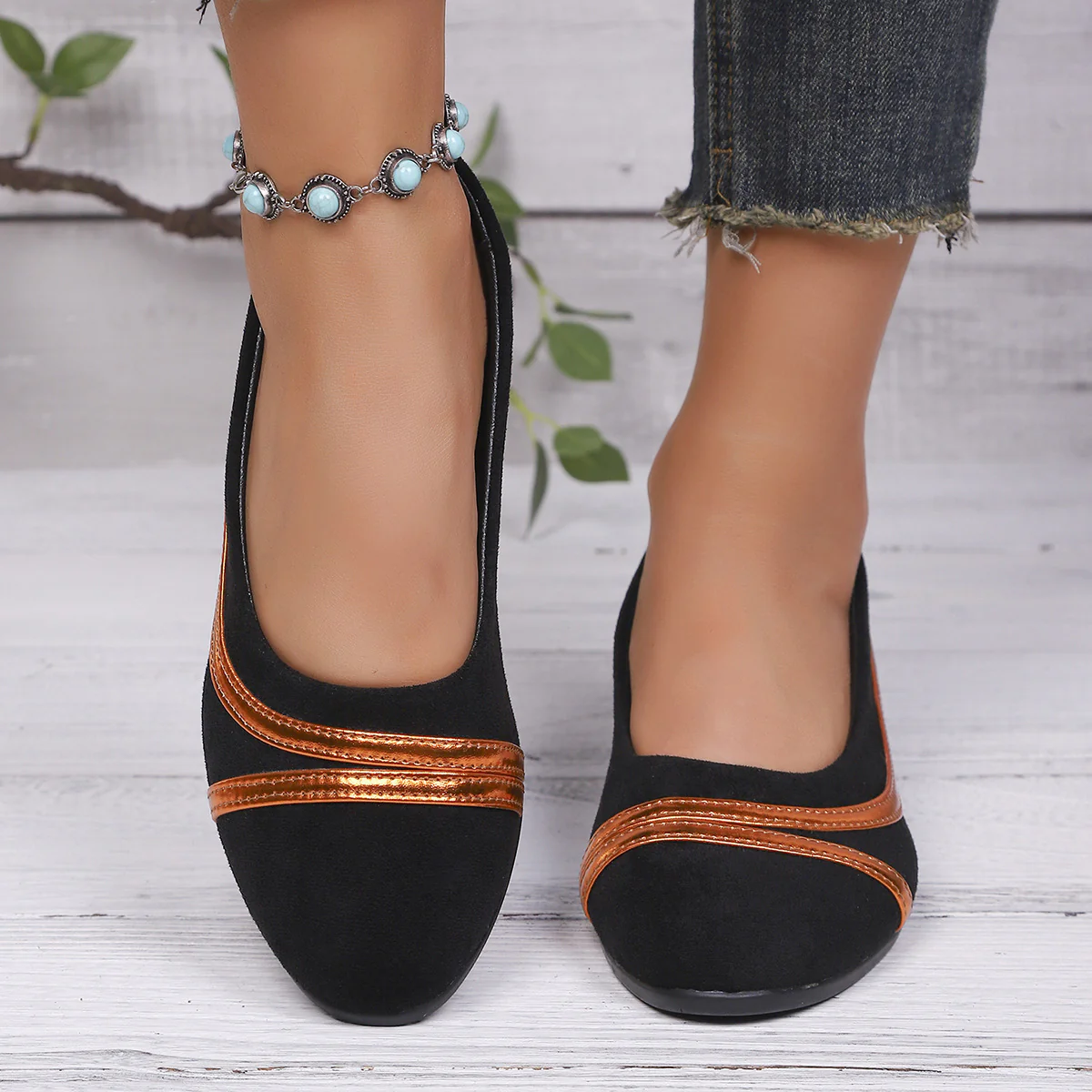 Damen Ballerinas mit elegantem Akzent und komfortabler Sohle R&B - Image 4