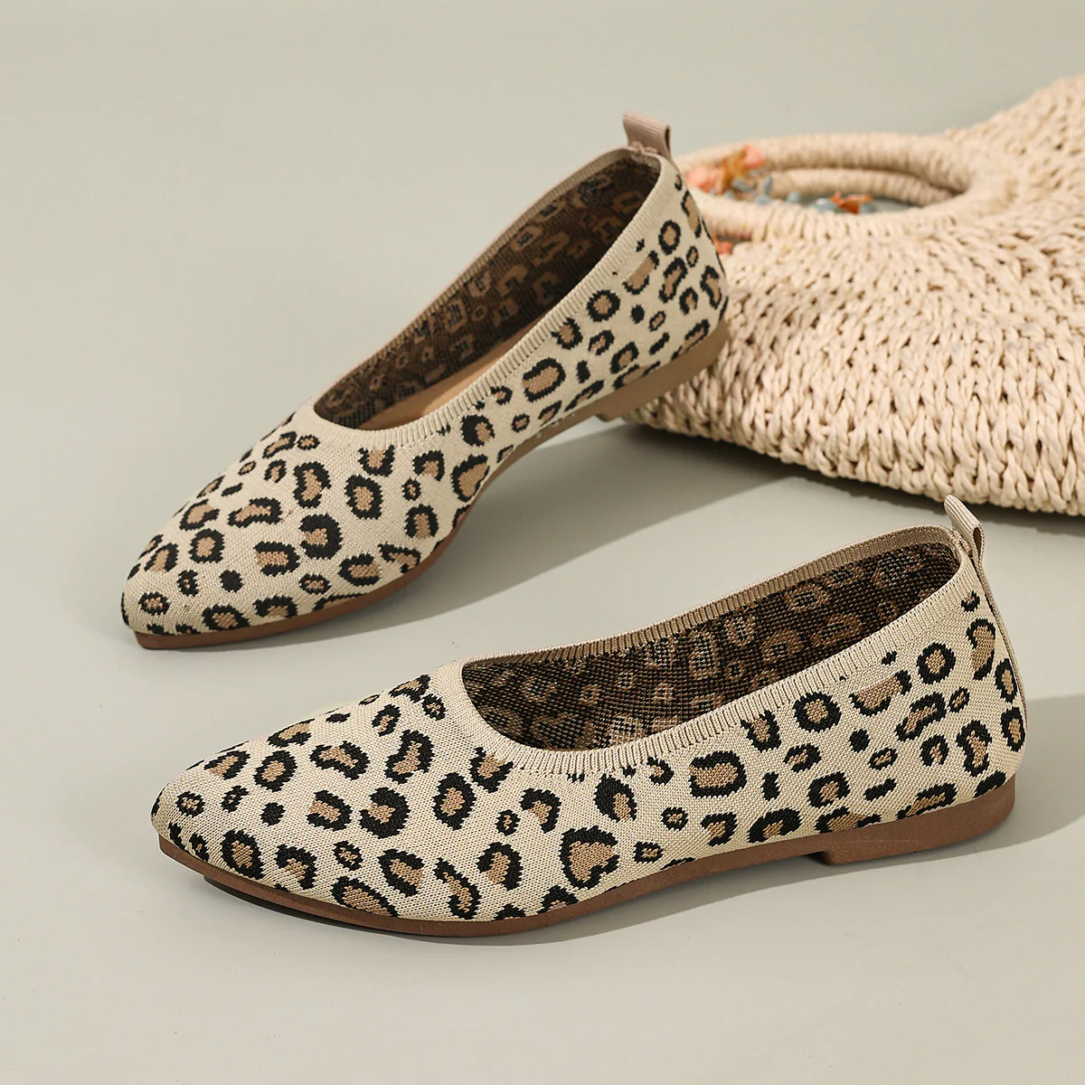 Damen Ballerinas mit elegantem Leopardenmuster und weichem Fußbett Heidi-Mode - Image 6