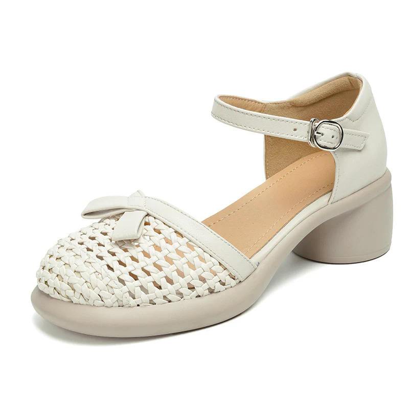 Damen Ballerinas mit elegantem Riemchen und modischem Flecht-Design R&B - Image 5