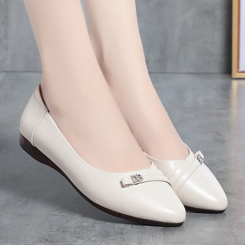 Damen Ballerinas mit eleganter Schleifenverzierung und rutschfester Sohle R&B