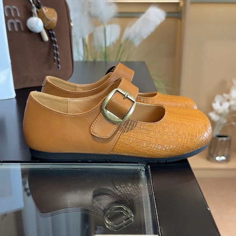 Damen Ballerinas mit eleganter Schnallenverzierung und komfortablem Fußbett R&B - Image 6