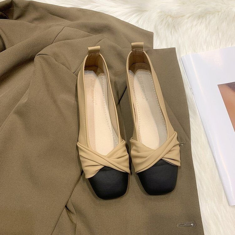 Damen Ballerinas mit modernem Knotendesign und kontrastierender Sohle R&B - Image 6