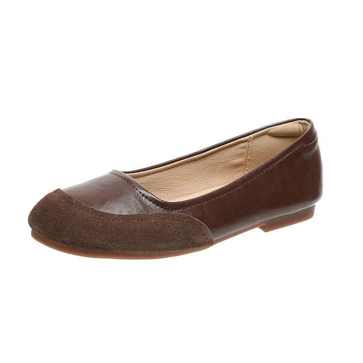 Damen Ballerinas mit modischem Leder- und Wildlederakzent R&B - Image 5