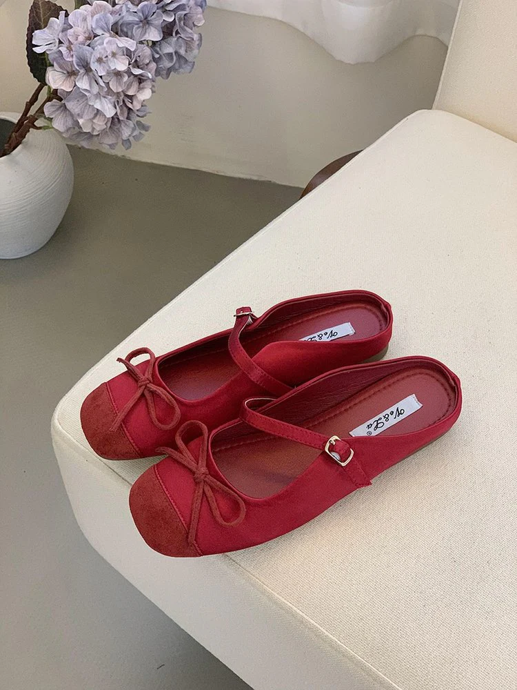 Damen Ballerinas mit modischem Riemchen und eleganter Schleifenapplikation R&B - Image 10