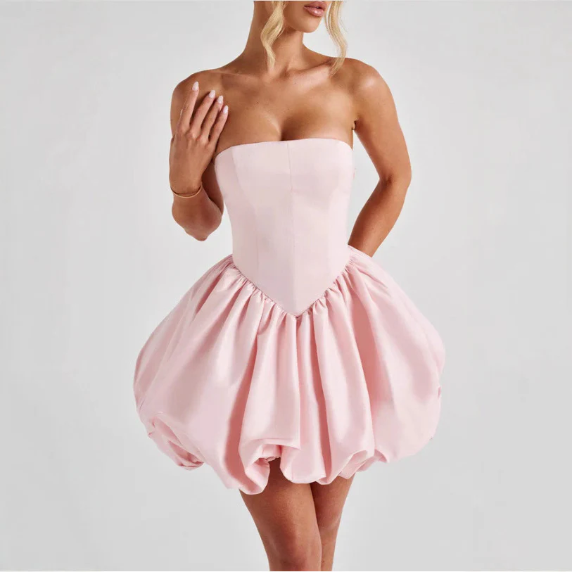 Damen Ballkleid mit voluminösem Rock und schulterfreiem Design R&B - Image 4