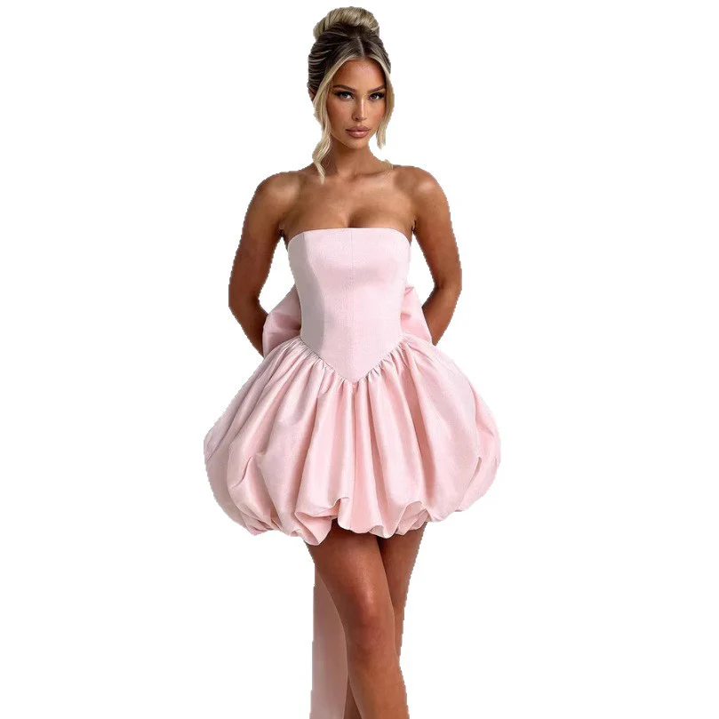 Damen Ballkleid mit voluminösem Rock und schulterfreiem Design R&B - Image 5