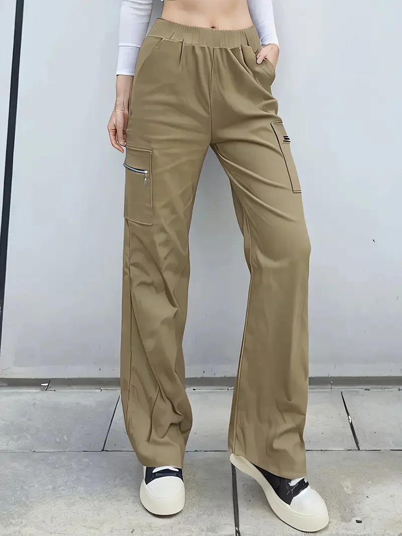 Damen Bequeme Cargo-Hose mit elastischem Bund R&B - Image 7
