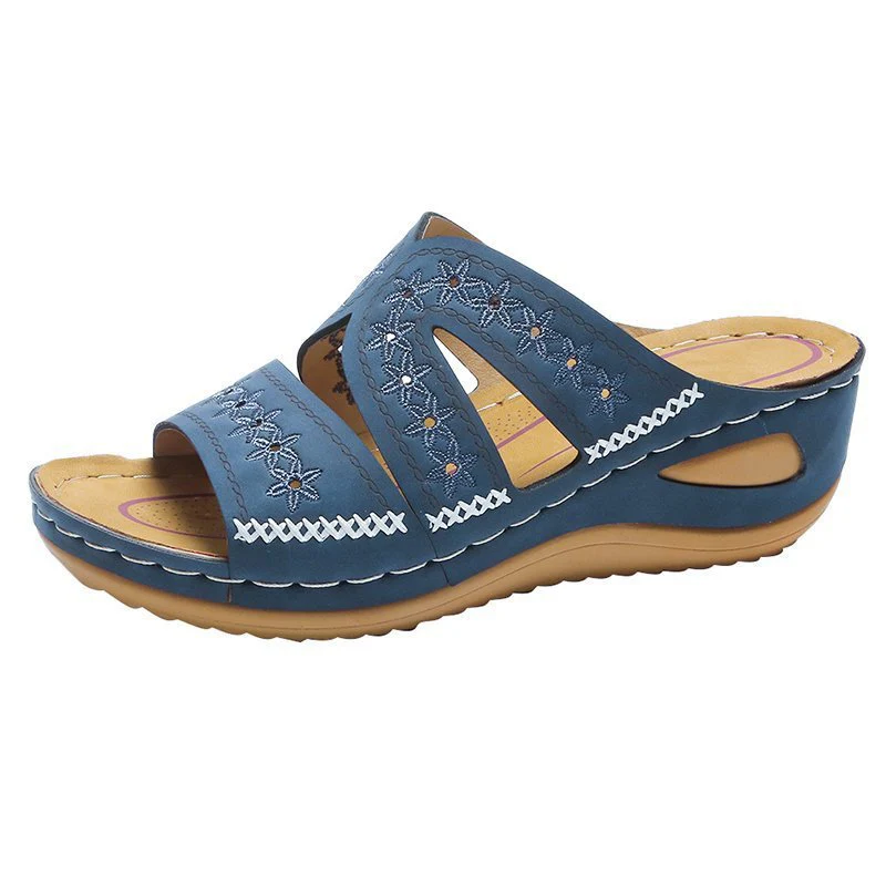 Damen Bequeme Clogs mit floralem Design und ergonomischer Sohle R&B - Image 11